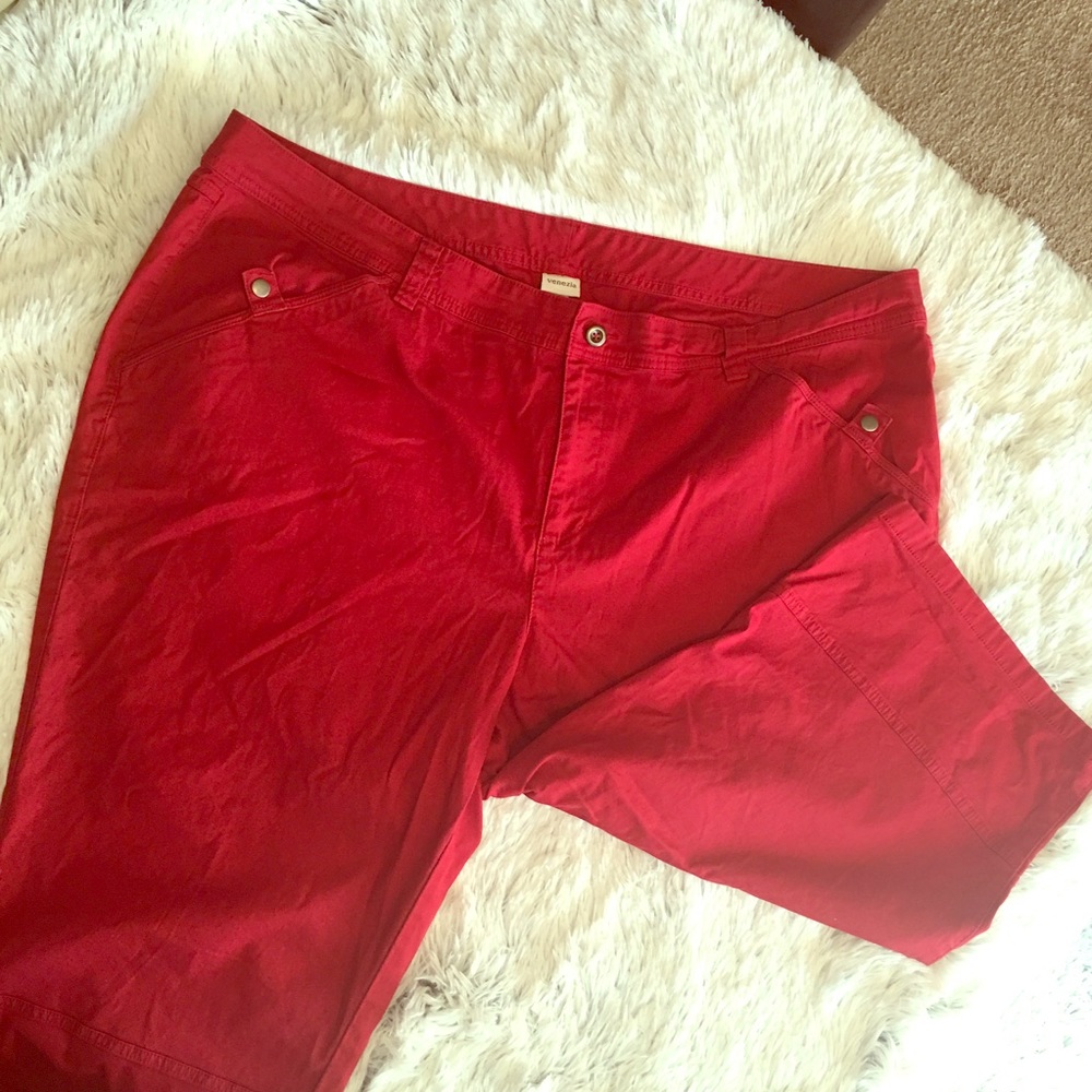 Red capris from lane Bryant